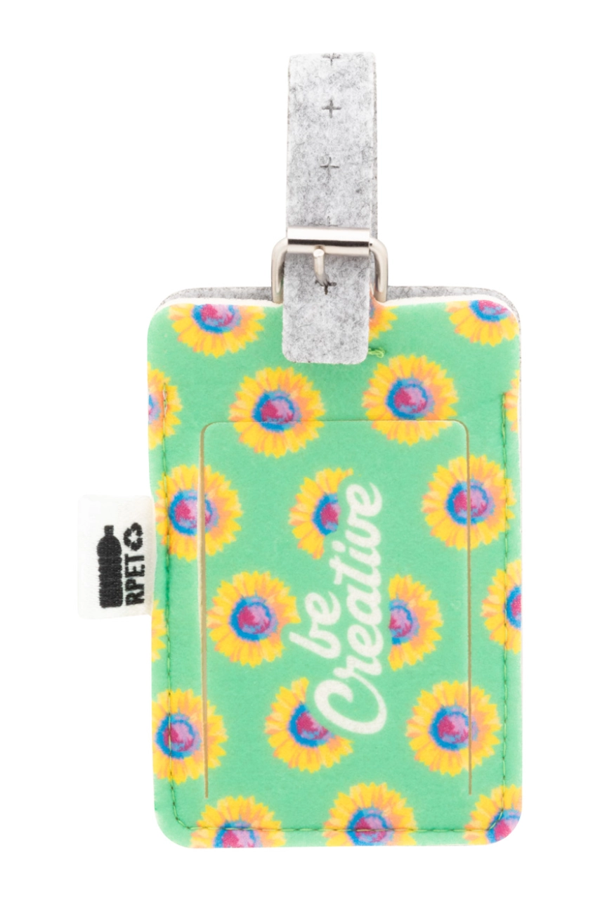étiquette de bagage RPET personnalisable