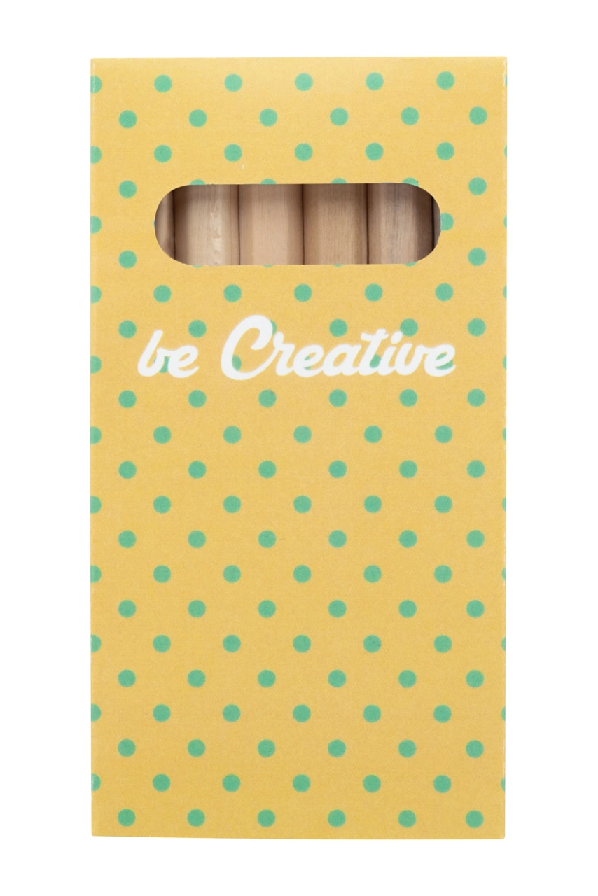 set de 6 crayons en bois