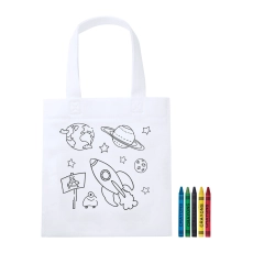 sac shopping à colorier