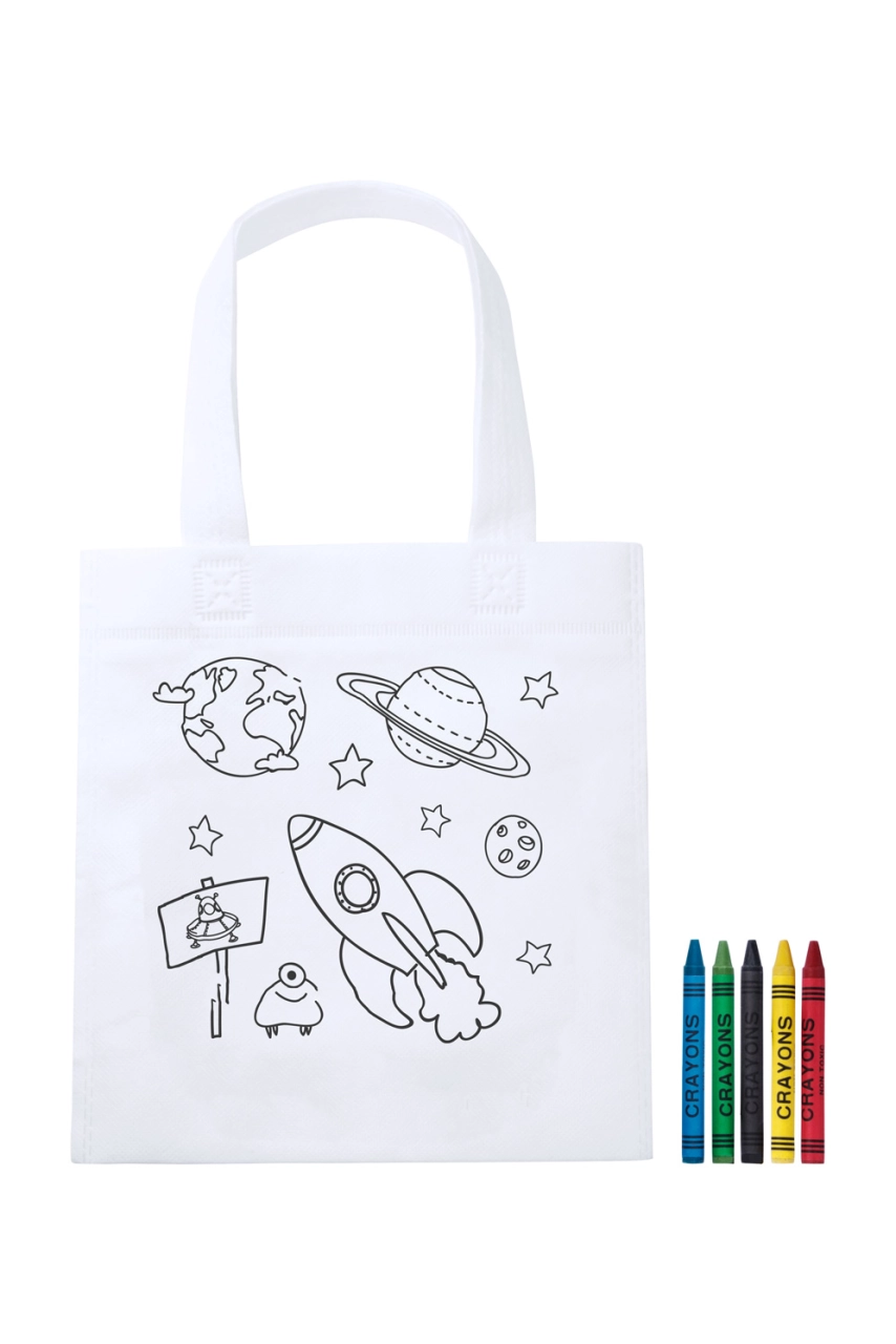 sac shopping à colorier