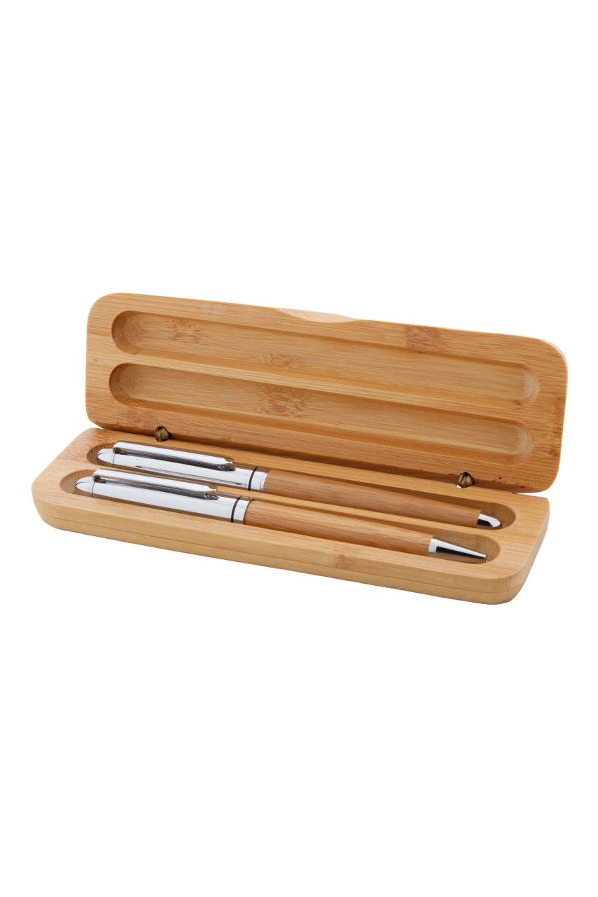 parure stylos en bambou