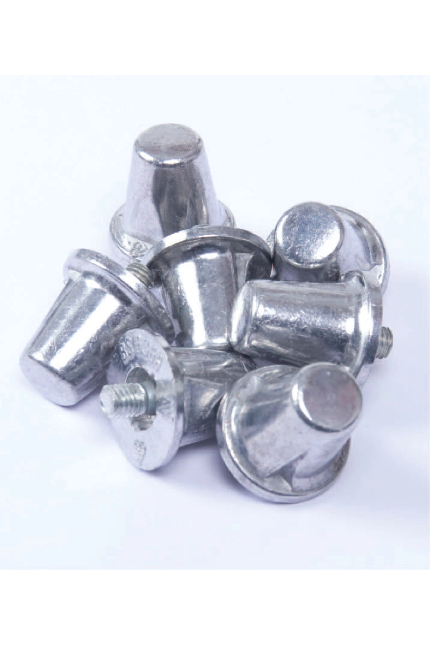 Pack de 100 crampons alu coniques