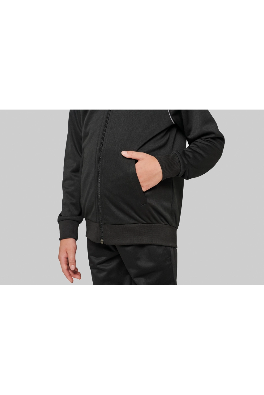 Veste de survêtement zippée avec liseré enfant
