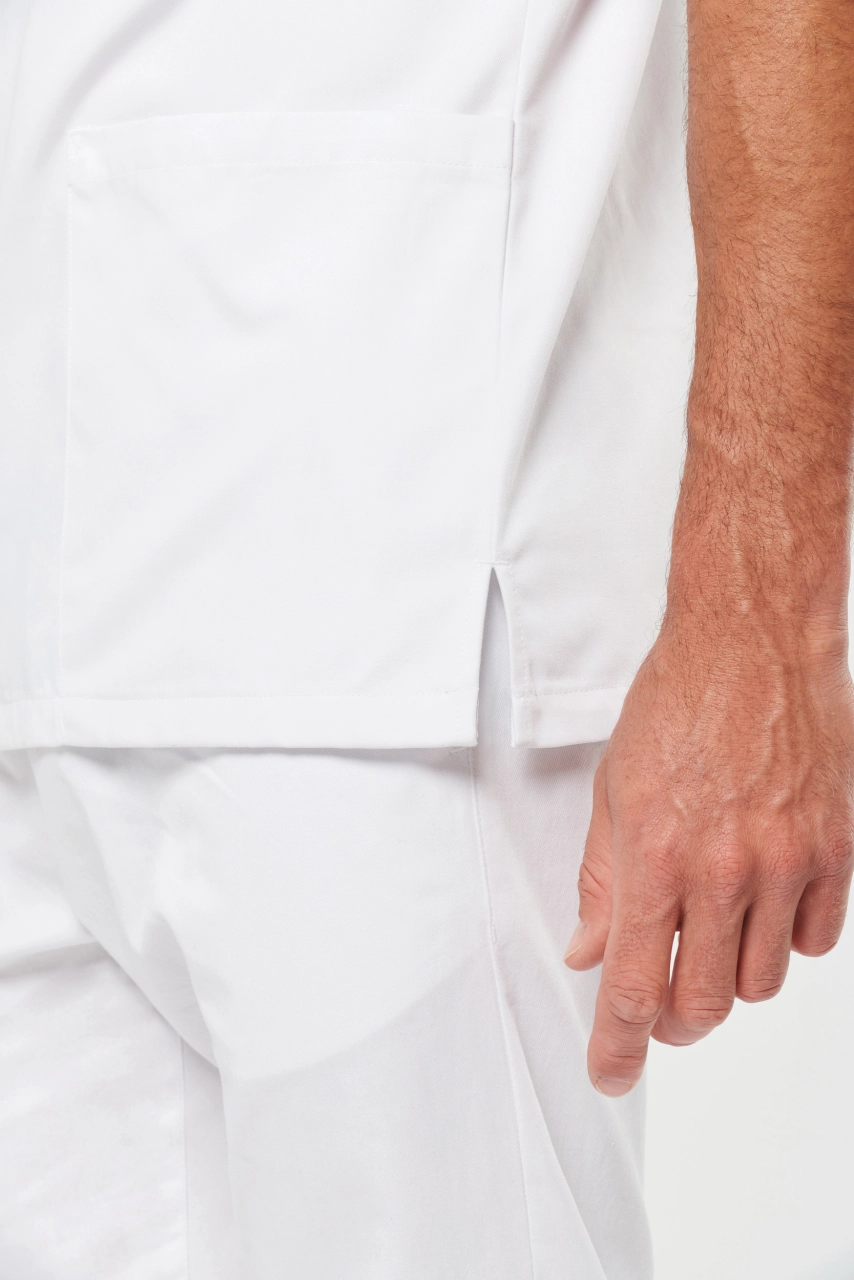 Tunique manches courtes polycoton unisexe