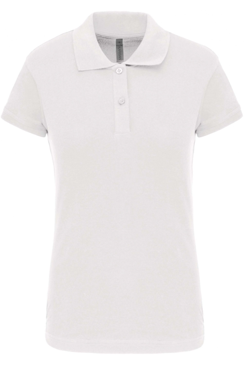 Polo piqué manches courtes femme
