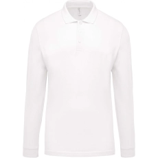 Polo piqué manches longues homme