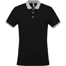 Polo piqué bicolore homme