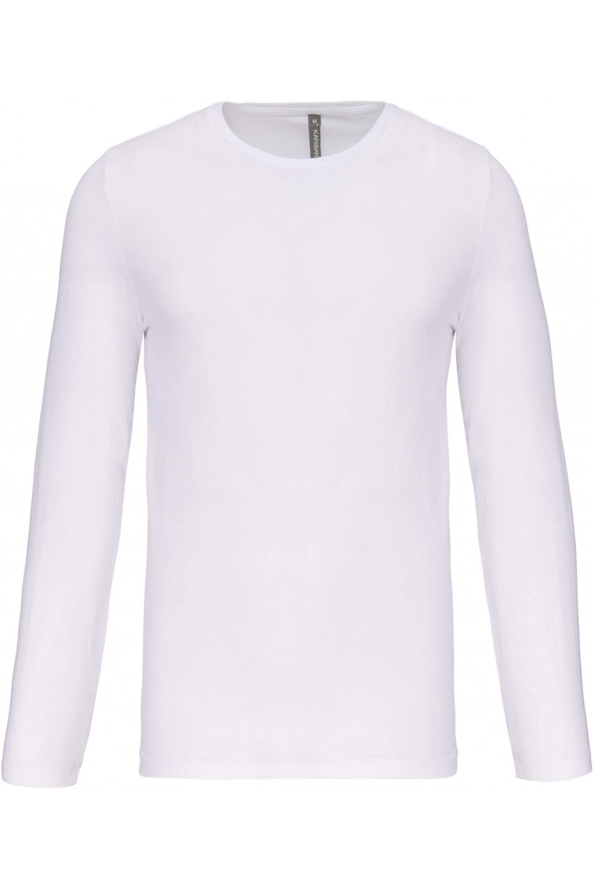 T-shirt col rond manches longues homme