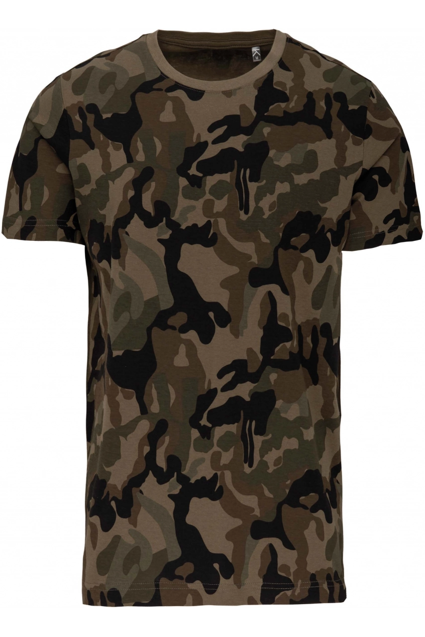 T-shirt camo manches courtes homme