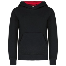 Sweat-shirt capuche contrastée enfant