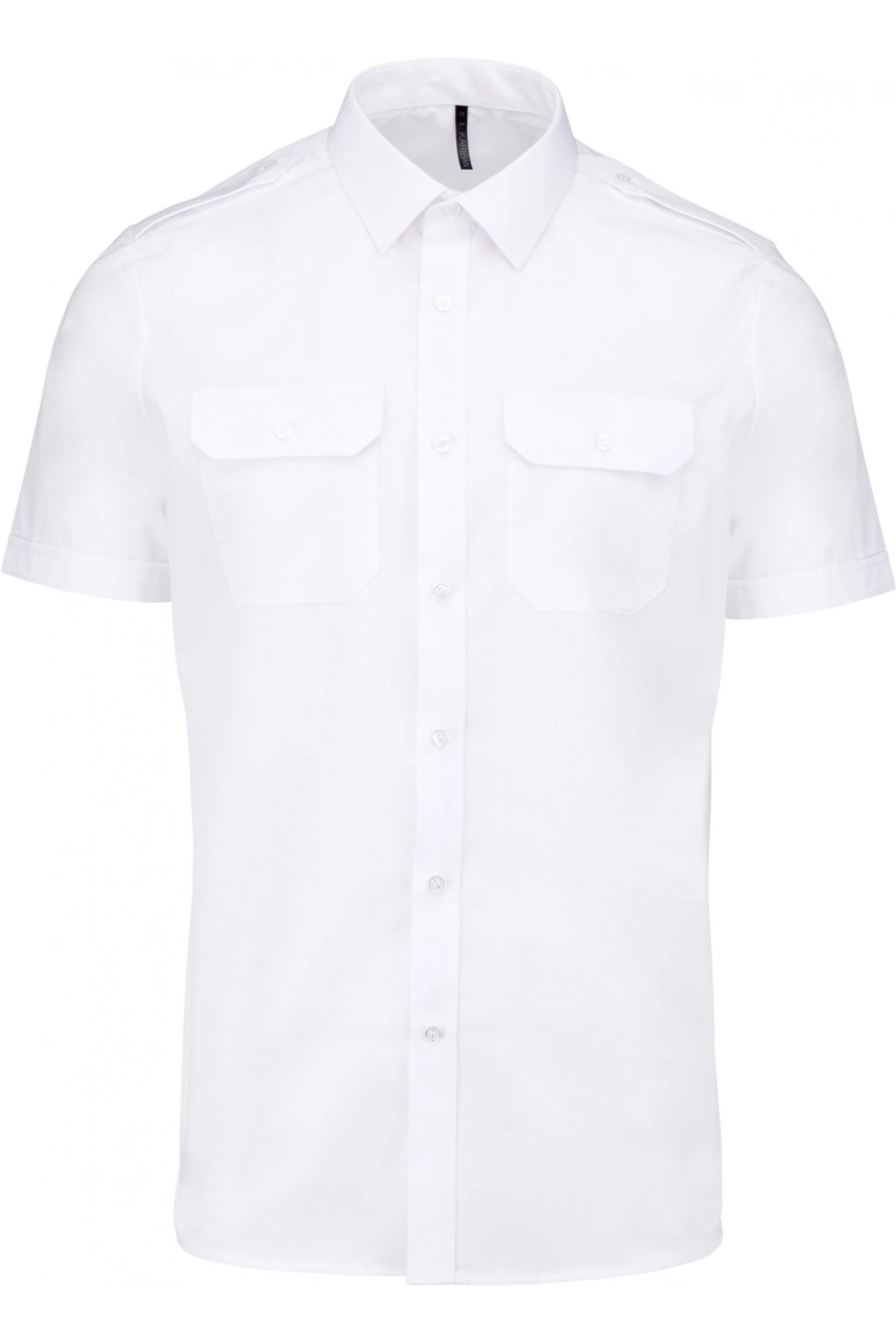 Chemise pilote manches courtes homme