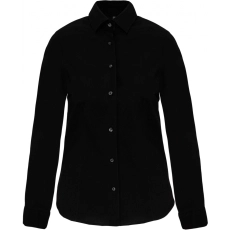 Chemise coton / élasthanne manches longues femme