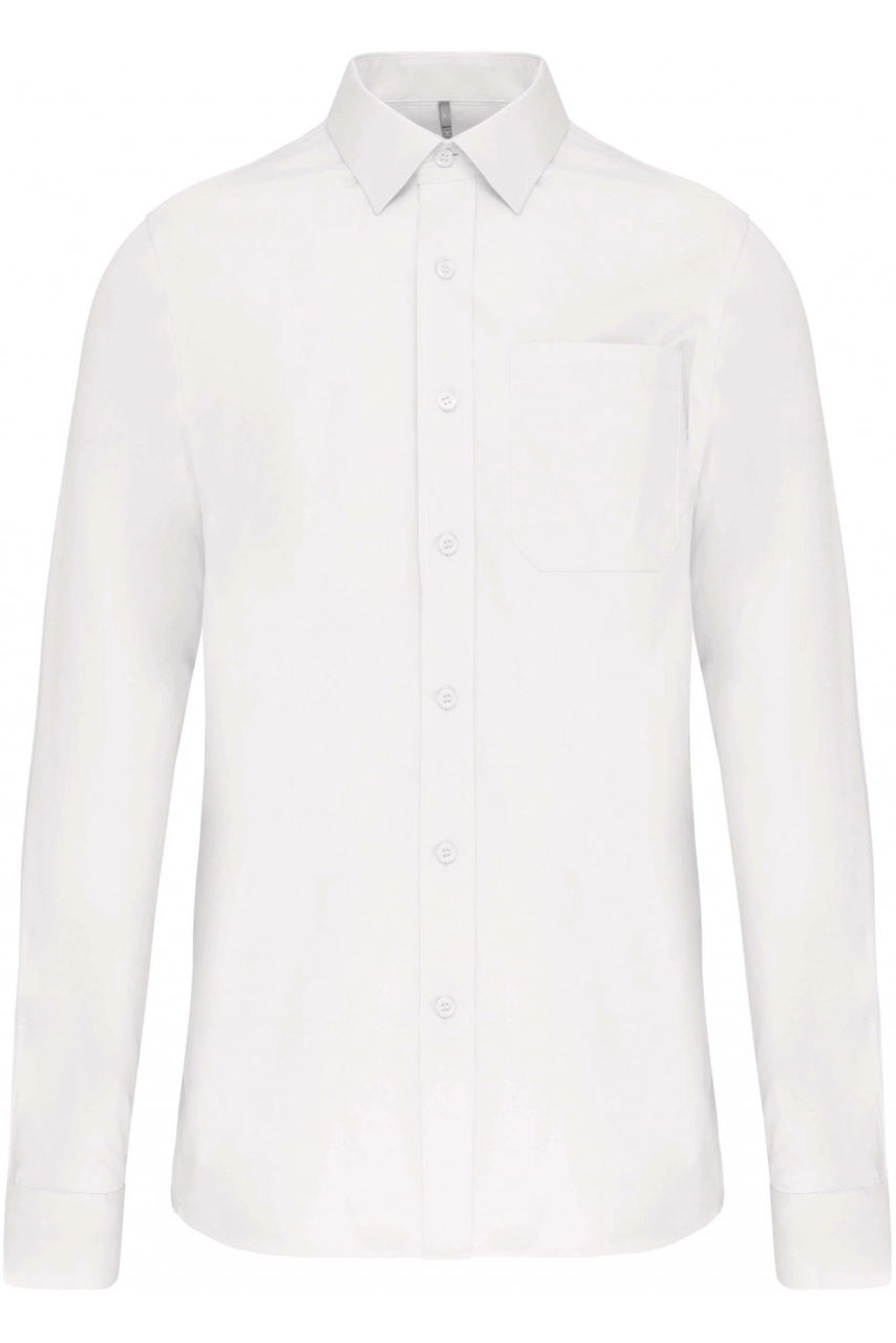 Chemise popeline manches longues