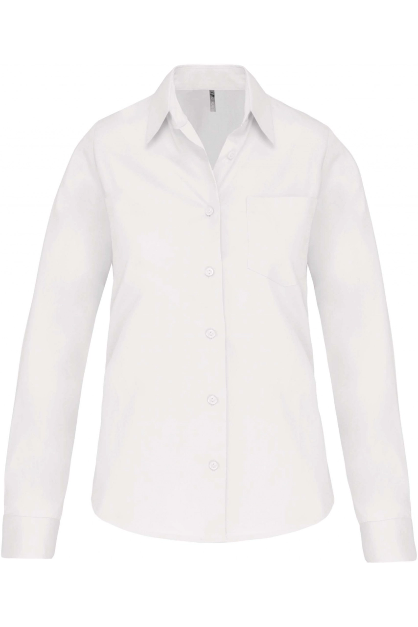 Chemise popeline manches longues femme