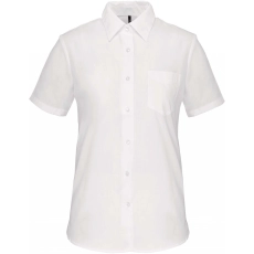 Chemise popeline polycoton manches courtes entretien facile femme