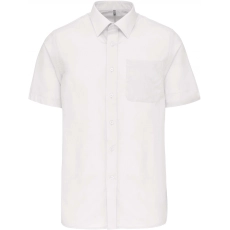 Chemise popeline polycoton manches courtes entretien facile homme