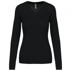 Pull col V femme