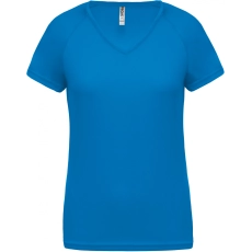 T-shirt de sport manches courtes col v femme