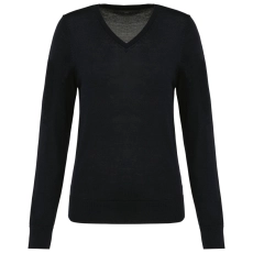 Pull Mérinos col V femme