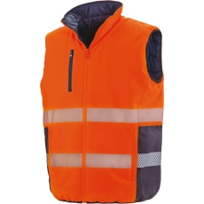 Bodywarmer de sécurité réversible