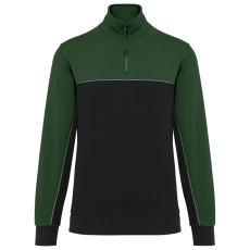 Sweat-shirt écoresponsable col zippé unisexe